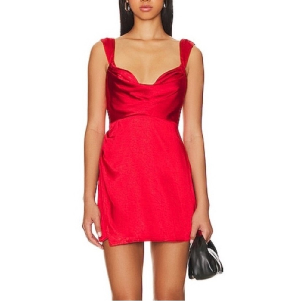 Elegant Red Mini Dress